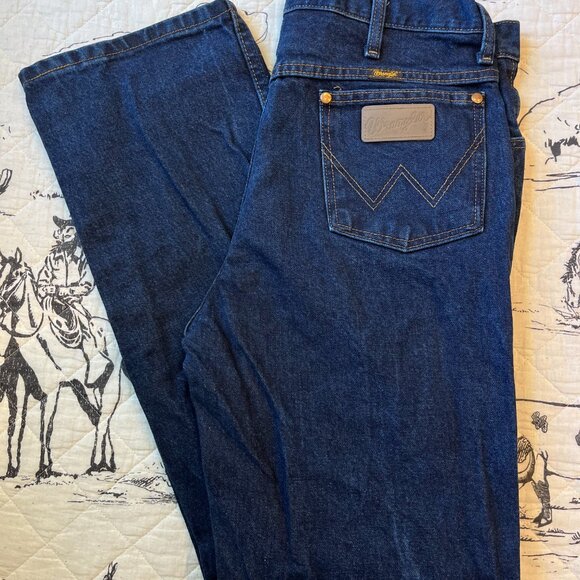 Wrangler Cowboy Cut - Slim Fit, Dark Wash | Size 34 / 32 - Picture 2 of 4